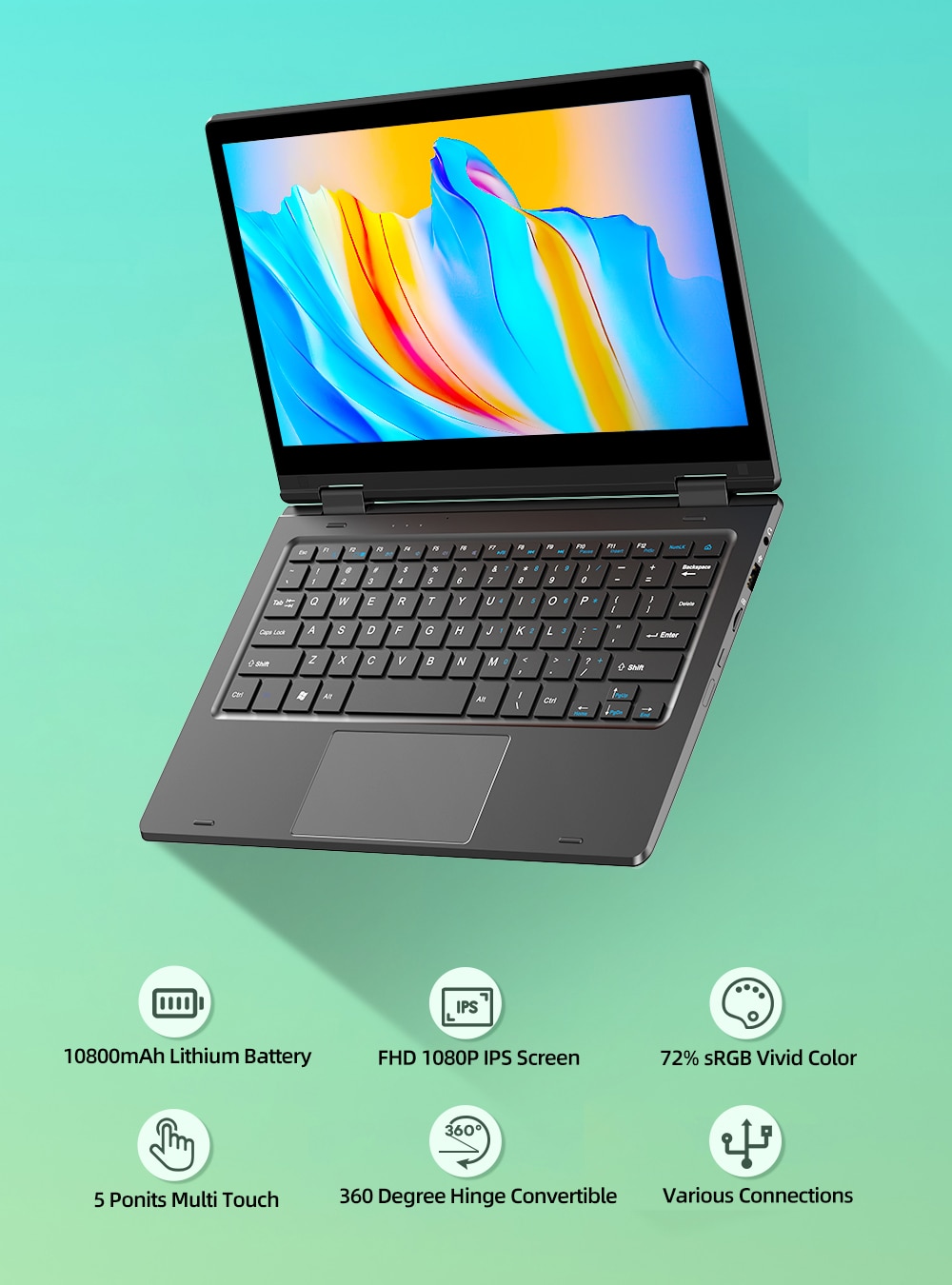 UPERFECT-Battery-Keyboard-Portable-Monitor-11-6-Inch-Full-HD-1080P-IPS-Touchscreen-For-Samsung-Dex-1