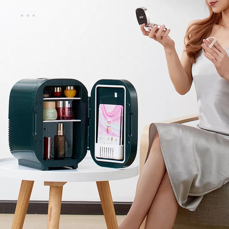 Portable-Mini-Refrigerator-With-LED-Light-8L-Cosmetic-Skincare-Refrigerators-Makeup-For-Home-Office-and-Car-1