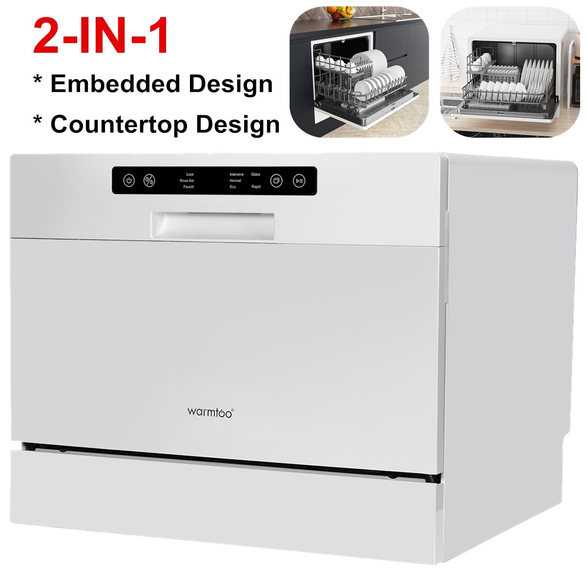 Warmtoo-6-Place-Set-Full-Automatic-Countertop-Dishwasher-5-Washing-Modes-Home-Embed-Washing-Machine-Drying