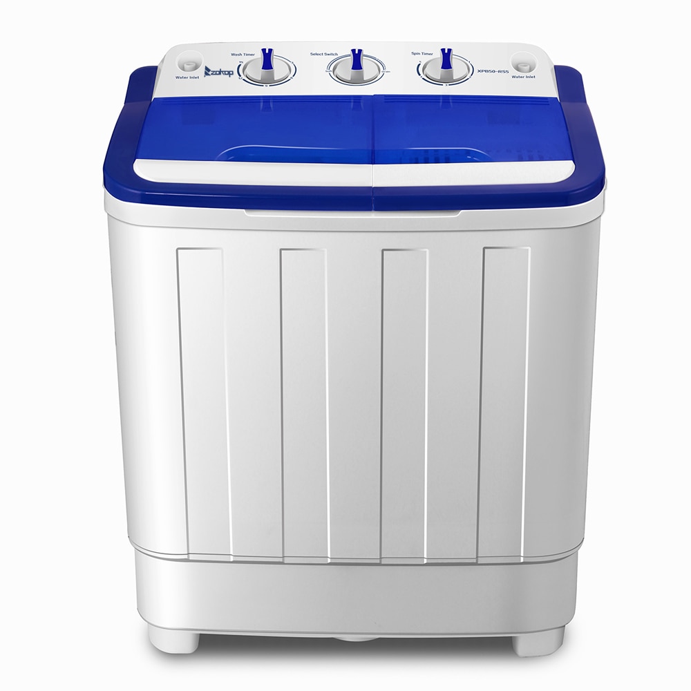 XPB50-RS5-16Lbs-Semi-automatic-Twin-Tube-Washing-Machine-US-Standard-White-Blue